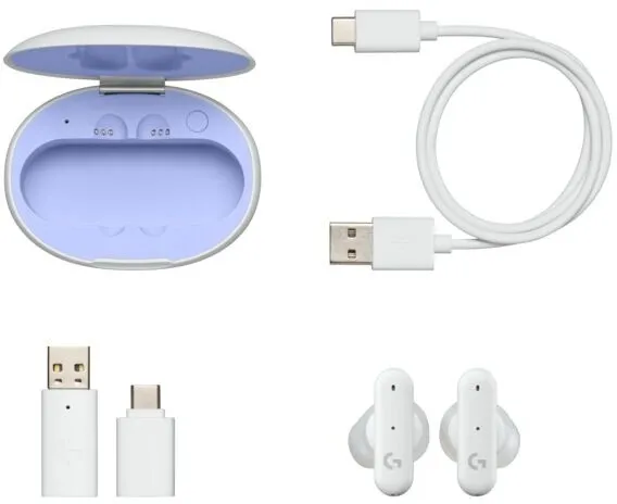 Dëgjuese Logitech FITS, të bardha - 9