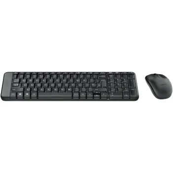 Set tastierë dhe maus Logitech MK220, 2.4 GHz, 300 DPI, i zi