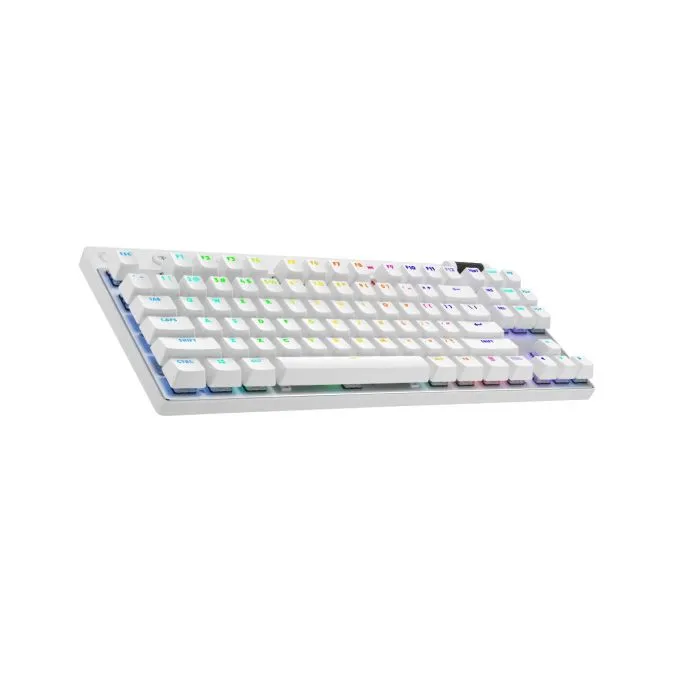 Tastierë Logitech PRO X TKL Lightspeed GX Brown (920-012148), e bardhë - 2