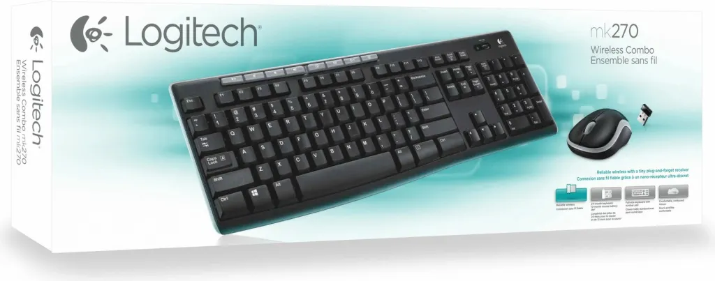 Set tastierë dhe maus Logitech MK270, i zi, (DE) - 3
