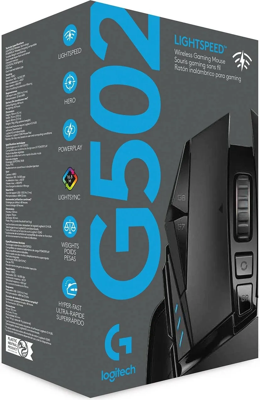 Maus Logitech G G502 LIGHTSPEED, wireless, i zi - 6
