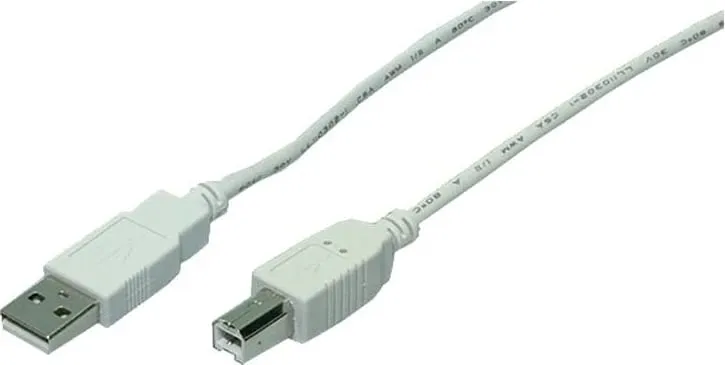 Kabllo USB-A në USB-B LogiLink CU0009, 5 m, e bardhë - 1
