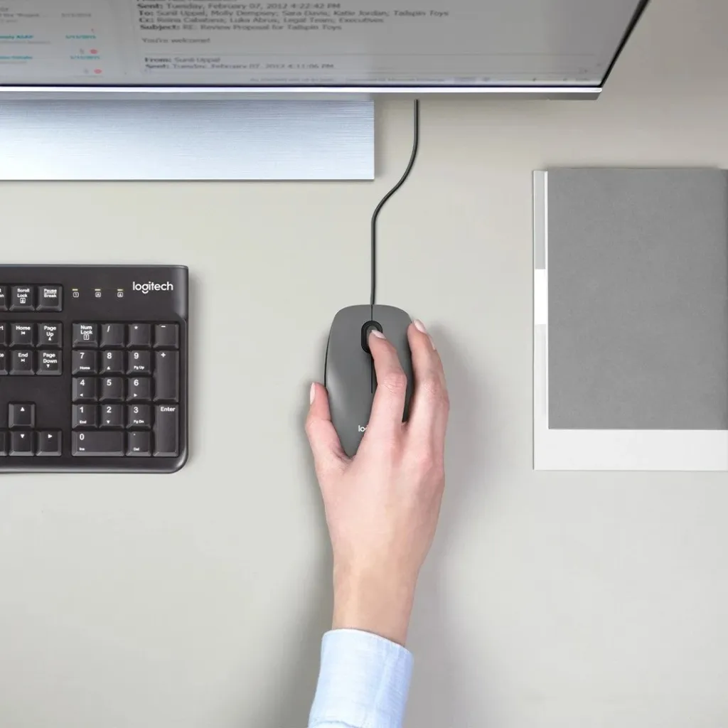 Maus Logitech M100, 1000 DPI, optik, USB, i zi - 2