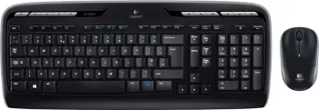 Set tastierë dhe maus Logitech Wireless Combo MK330, USB, 2.4GHz, e zezë
