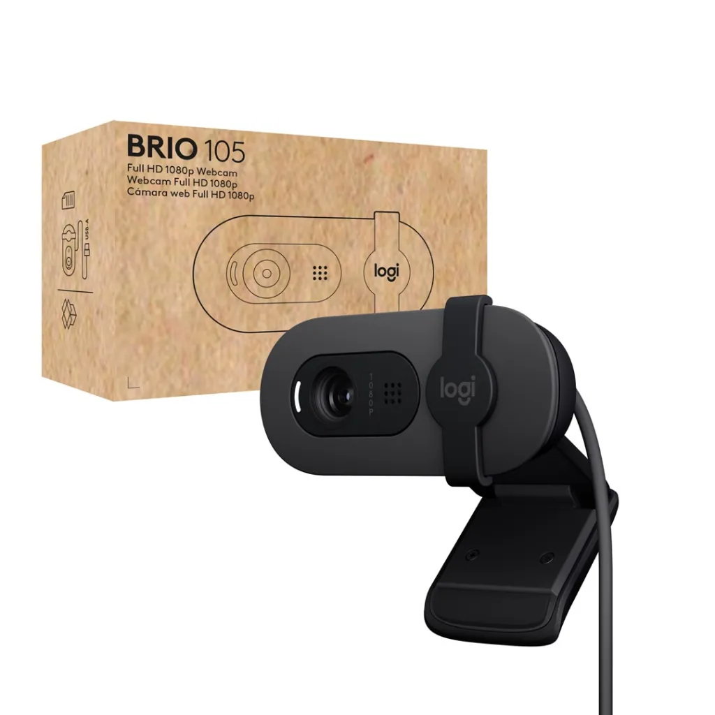 Web kamerë Logitech Brio 105 2 MP, e zezë - 1
