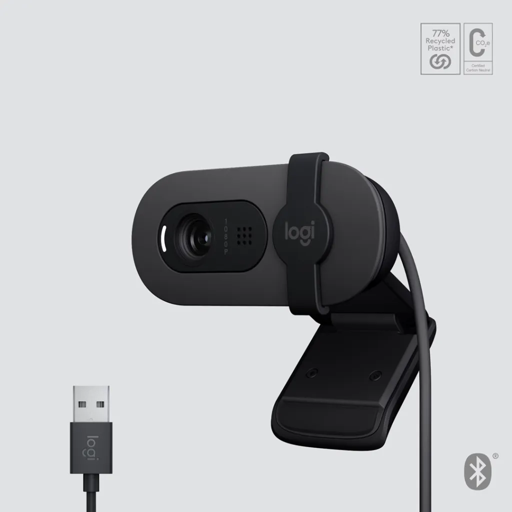 Web kamerë Logitech Brio 105 2 MP, e zezë - 6