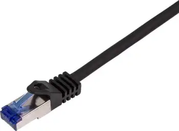 Kabllo rrjeti LogiLink CAT6a, S/FTP, PIMF, 0.25m, e zezë