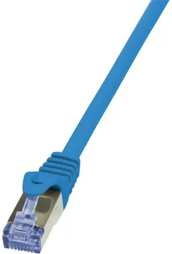 Kabllo LogiLink Patchcord CQ3026S, Cat.6A, S/FTP, 0.5m, e kaltër