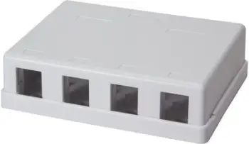 Kuti mbajtëse për module rrjeti LogiLink NK4034, 142 × 74 × 78 mm, e bardhë