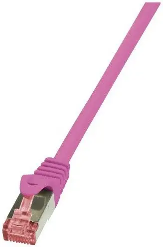 Kabllo rrjeti LogiLink Patchcord CAT.6 S/FTP CQ2049S, 1.5 m, rozë