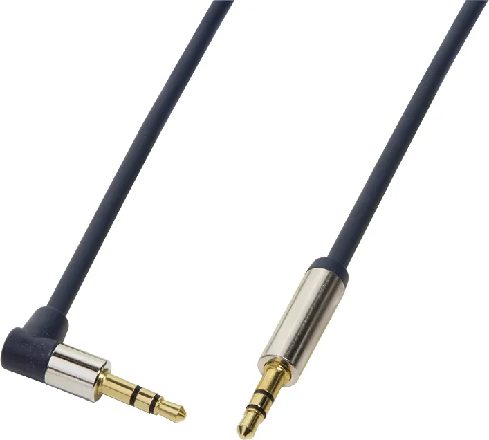 Kabllo audio LogiLink Jack 3.5 mm në Jack 3.5 mm, 1 m, e kaltër - 1