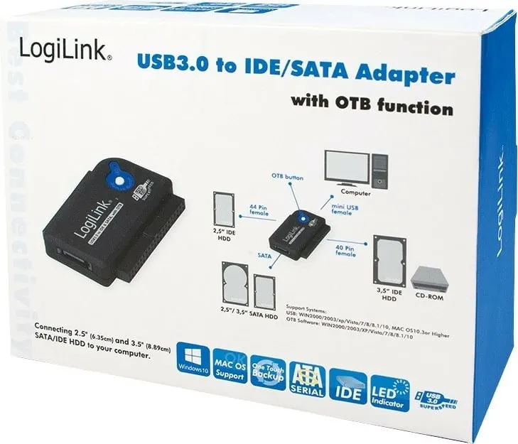 Përshtaës LogiLink USB 3.0 SATA + IDE (AU0028A) - 2