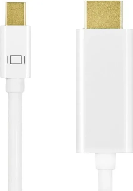 Kabllo HDMI LogiLink DisplayPort, 2m, e bardhë - 2