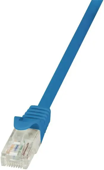 Kabllo rrjeti LogiLink CAT 6 U/UTP EconLine, 0.5m, e kaltër