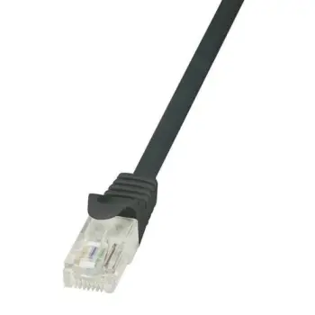 Kabllo rrjeti LogiLink, Cat.5e, U/UTP, 0.5m, e zezë