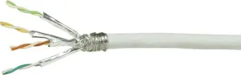 Kabllo patchcord LogiLink, Cat.7, S/FTP, 100m, e bardhë