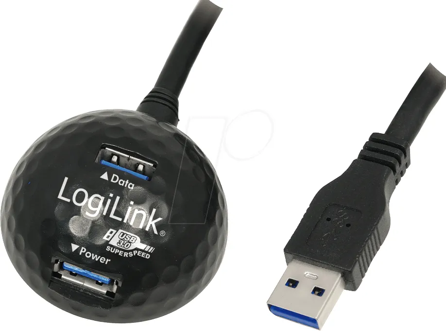 USB Hub LogiLink 2x USB-A 3.0, i zi - 1