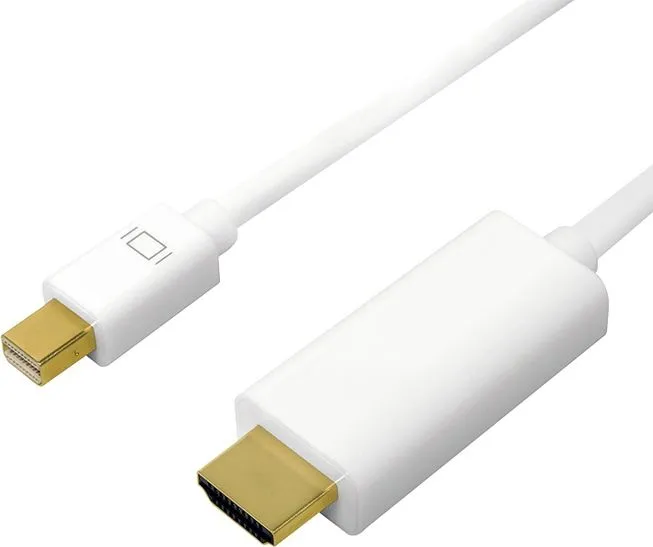 Kabllo LogiLink DisplayPort Mini - HDMI, 1m, e bardhë - 1