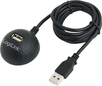 Kabllo LogiLink 1x USB-A 2.0, e zezë