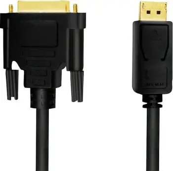 Kabllo LogiLink DisplayPort në DVI-D, 5m, e zezë