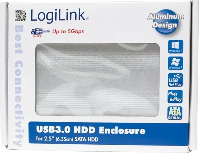 Kuti për disk LogiLink 2.5" SATA - USB 3.0 caddy - 2