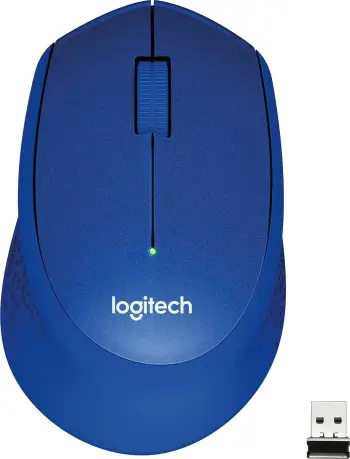 Maus Logitech M330 Silent Plus, RF Wireless, 1000 DPI, i kuq