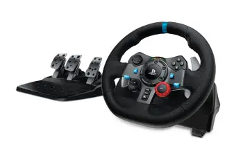 Timon dhe pedale për lojëra Logitech G G29, të zeza