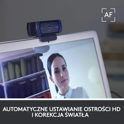 Kamera web Logitech HD Pro C920, Full HD 1080p, e zezë - 3