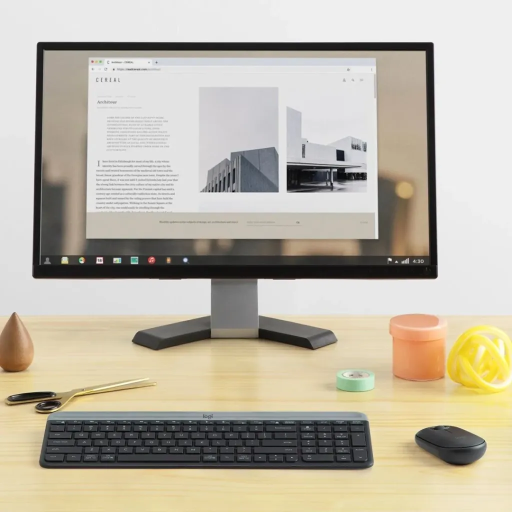 Tastierë me maus Logitech MK470 Slim (920-009204), e hirtë - 4
