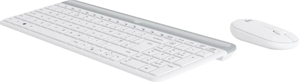 Set tastierë dhe maus Logitech Slim Wireless MK470, të bardha - 2