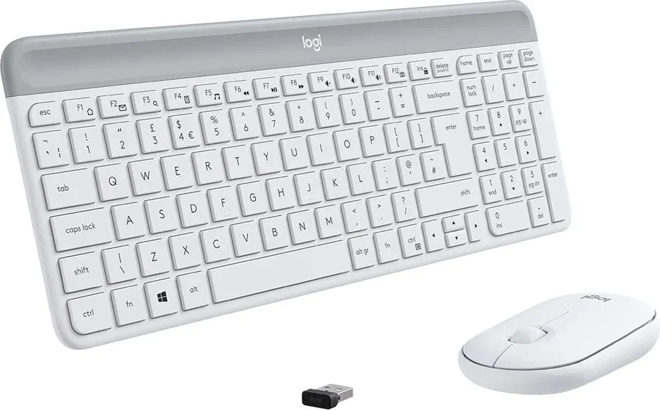 Set tastierë dhe maus Logitech Slim Wireless MK470, të bardha - 4