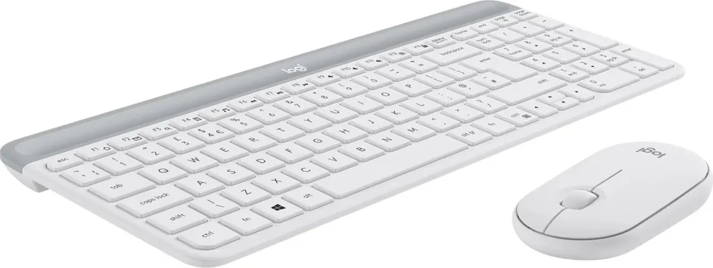 Set tastierë dhe maus Logitech Slim Wireless MK470, të bardha - 5