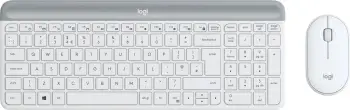 Set tastierë dhe maus Logitech Slim Wireless MK470, të bardha