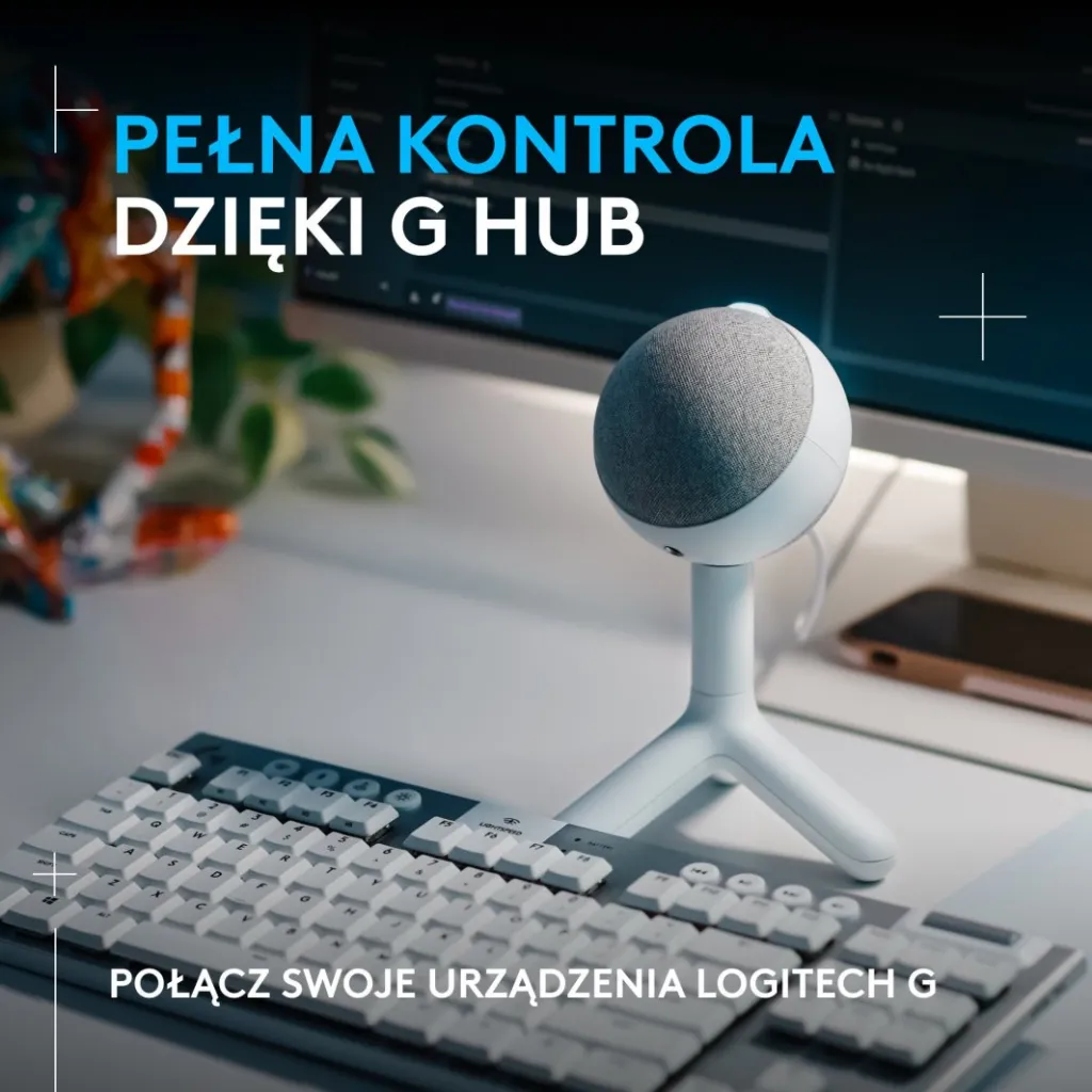 Mikrofon Logitech G Yeti Orb (988-000558), i bardhë - 9