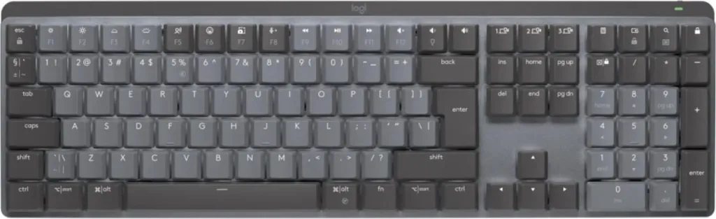 Tastierë Logitech MX Mechanical Clicky, e zezë - 1
