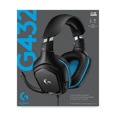 Kufje Logitech G432, të zeza - 6