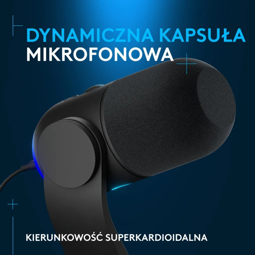 Mikrofon Logitech G Yeti GX, i zi - 2
