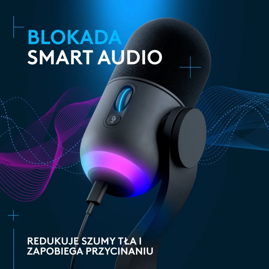 Mikrofon Logitech G Yeti GX, i zi - 5