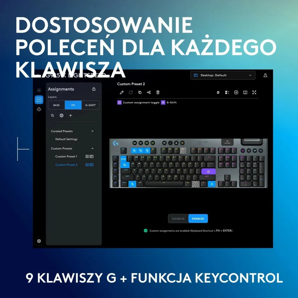 Tastierë gaming Logitech G915 X GL, RGB, e zezë - 3