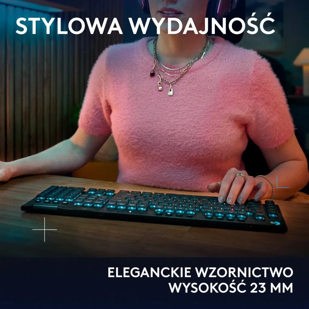 Tastierë gaming Logitech G915 X GL, RGB, e zezë - 7