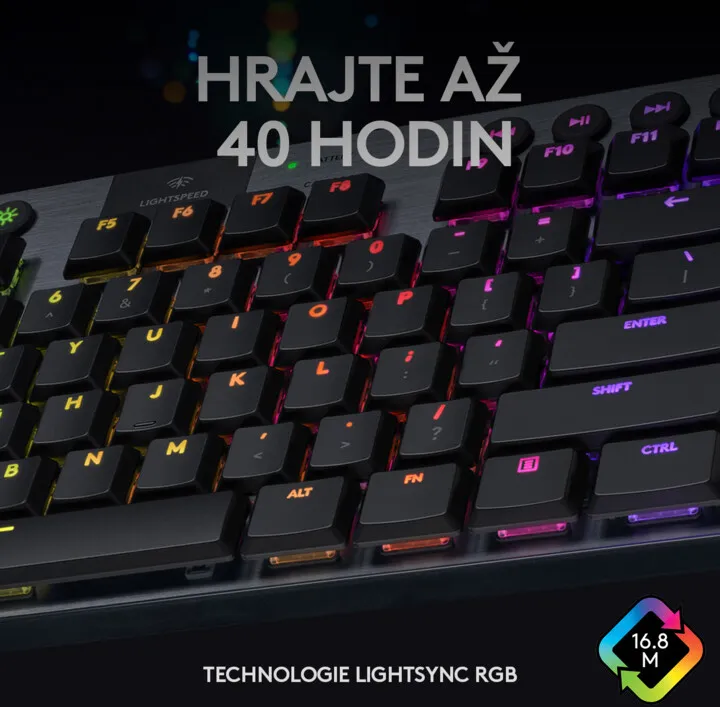 Tastierë Logitech G915 TKL Lightspeed, GL Linear, US, e zezë - 2