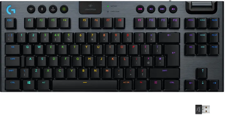 Tastierë Logitech G915 TKL Lightspeed, GL Linear, US, e zezë - 4