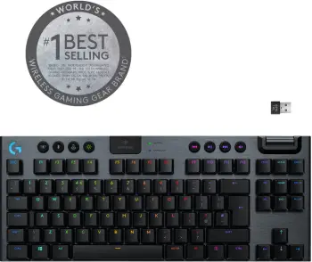 Tastierë Logitech G915 TKL Lightspeed, GL Linear, US, e zezë