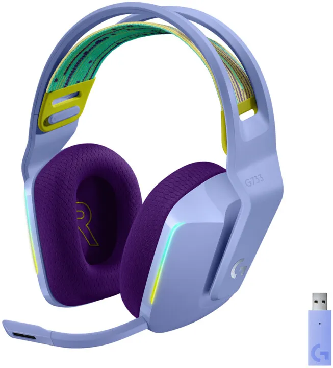 Kufje Logitech G733 Lightspeed, vjollcë - 1