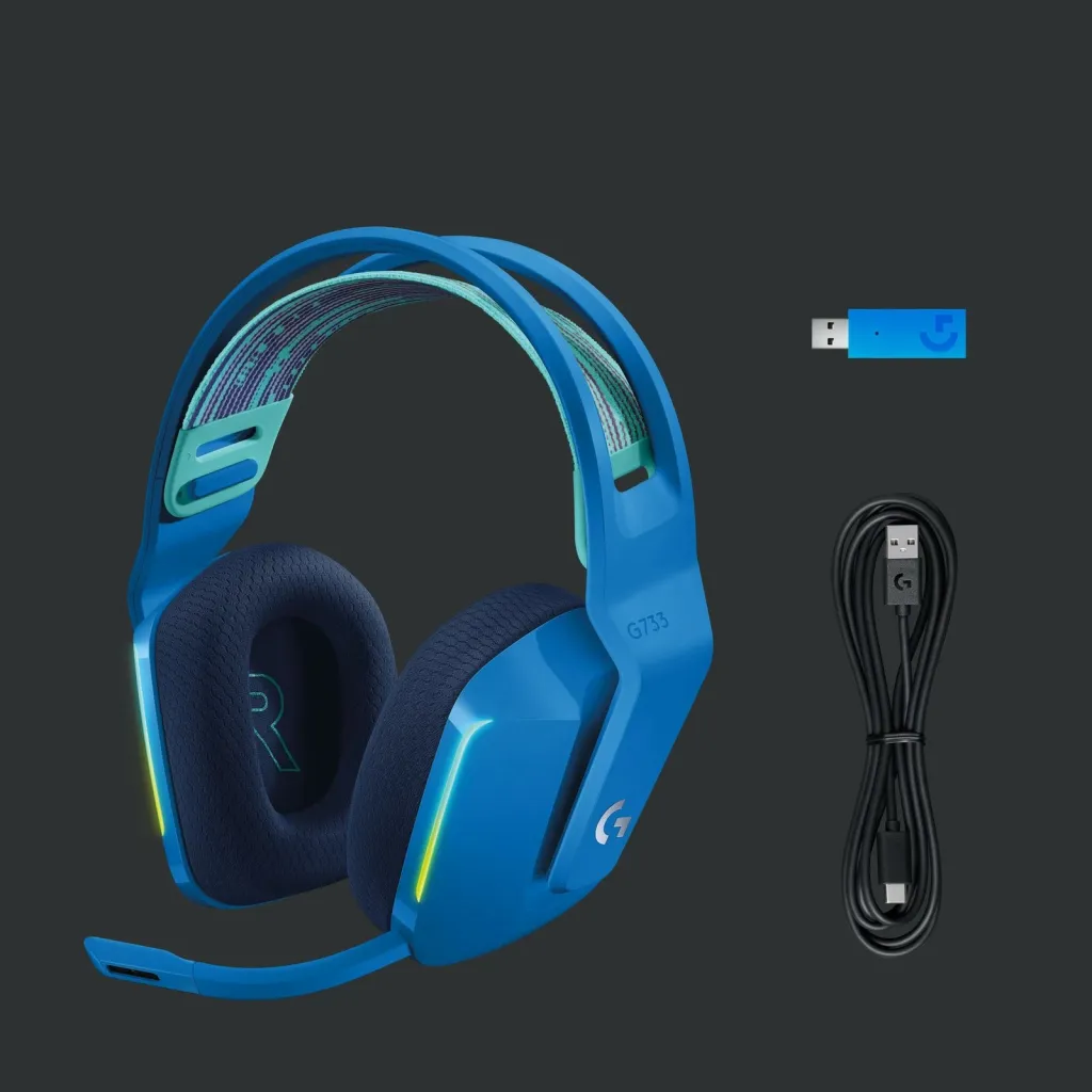 Kufje Logitech G733 Lightspeed, të kaltra - 13