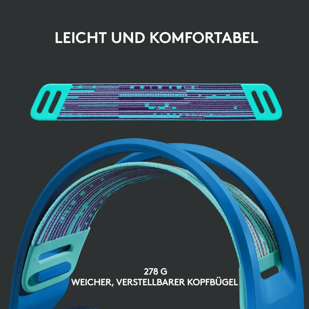 Kufje Logitech G733 Lightspeed, të kaltra - 14
