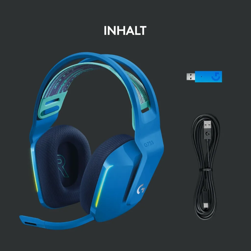 Kufje Logitech G733 Lightspeed, të kaltra - 4