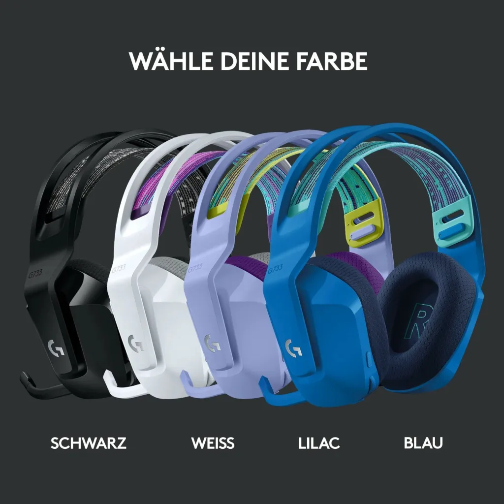 Kufje Logitech G733 Lightspeed, të kaltra - 5