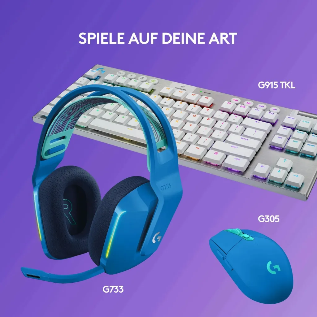 Kufje Logitech G733 Lightspeed, të kaltra - 6