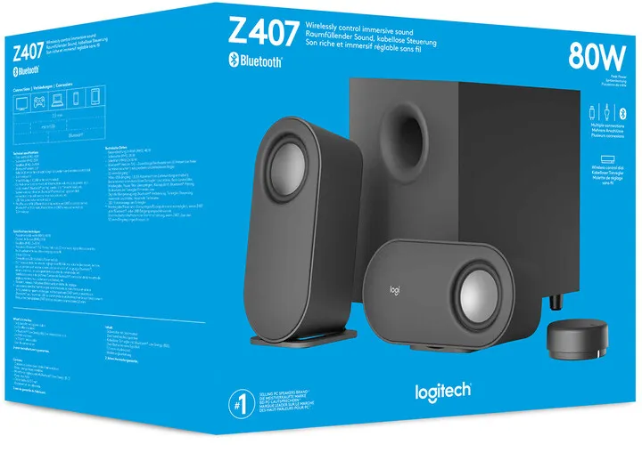Altoparlantë Logitech Z407, i zi - 12